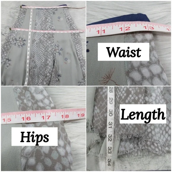 FREE PEOPLE Rock On Snake Floral Print Mixed Media Handkerchief Hem Maxi Skirt 4 - Picture 11 of 12